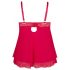 Cottelli Plus Size - kanten babydoll (rood)