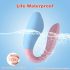 Mrow 03 - draadloze, waterdichte paar vibrator (blauw-roze)