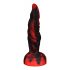 OgazR Hell Dong zuignap gleuf dildo - 20 cm (zwart-rood)