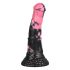 Bad Horse - siliconen paardendildo - 18 cm (zwart-roze)