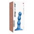 Strap-on-me Balls S - bolvormige dildo met zuignap (blauw)