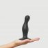 Curvy M - golvende, basis dildo (zwart)