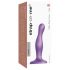 Strap-on-me Curvy S - golvend dildo met zuignap (paars)