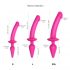 Strap-on-me Switch Semi-Realistic S - 2-in-1 Silicone Dildo (Pink) 