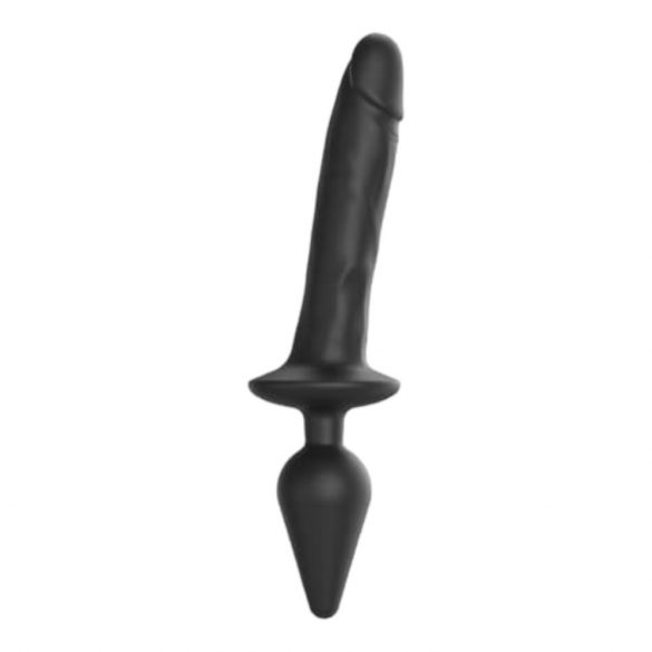 Strap-on-me Switch Realistic XXL - 2-in-1 Silicone Dildo (Black) 