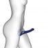 Strap-on-me S - luchtgolf vibrator klein (blauw)