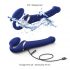 Strap-on-me S - luchtgolf vibrator klein (blauw)