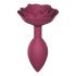 Love to Love Open Roses M - silicone anale dildo (bordeaux)