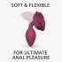 Love to Love Open Roses M - silicone anale dildo (bordeaux)