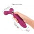 Love to Love Fireball - oplaadbare 2-in-1 vibrator massager (bordeaux)