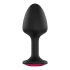 Dorcel Geisha Plug Ruby XL - roze juweel anale plug (zwart)