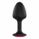 Dorcel Geisha Plug Ruby XL - roze juweel anale plug (zwart)