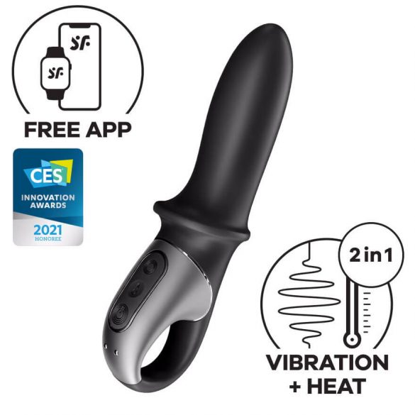 Satisfyer Hot Passion - slimme verwarmde anale vibrator (zwart)