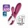 Satisfyer Hot Bunny - slimme verwarmende vibrator met clitorisstimulator (rood)