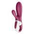 Satisfyer Hot Bunny - slimme verwarmende vibrator met clitorisstimulator (rood)