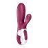 Satisfyer Hot Bunny - slimme verwarmende vibrator met clitorisstimulator (rood)