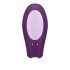 Satisfyer Double Joy - slimme, oplaadbare, waterdichte paar vibrator (paars)