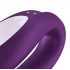 Satisfyer Double Joy - slimme, oplaadbare, waterdichte paar vibrator (paars)