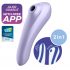 Satisfyer Dual Pleasure - slimme luchtdruk vibrator 2in1 (paars)