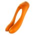 Satisfyer Candy Cane - oplaadbare, waterdichte dubbele vibrator (oranje)