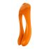 Satisfyer Candy Cane - oplaadbare, waterdichte dubbele vibrator (oranje)