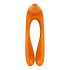 Satisfyer Candy Cane - oplaadbare, waterdichte dubbele vibrator (oranje)