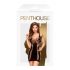 Penthouse Juicy Poison - zwarte minijurk met bandjes