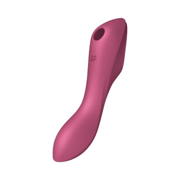 Satisfyer Curvy Trinity 3 - oplaadbare luchtgolf 2in1 vibrator (rood)