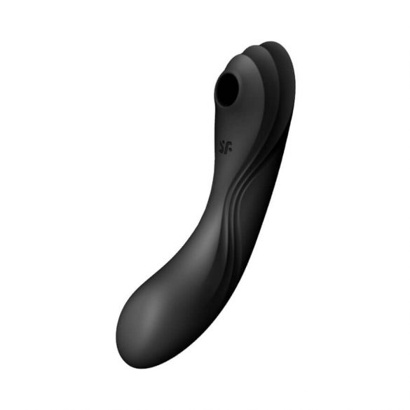 Satisfyer Curvy Trinity 4 - oplaadbare luchtgolven 2in1 vibrator (zwart)