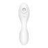 Satisfyer Curvy Trinity 5+ - slimme luchtgolf 2in1 vibrator (wit)