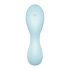 Satisfyer Curvy Trinity 5+ - slimme luchtstoot 2-in-1 vibrator (blauw)