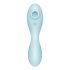 Satisfyer Curvy Trinity 5+ - slimme luchtstoot 2-in-1 vibrator (blauw)