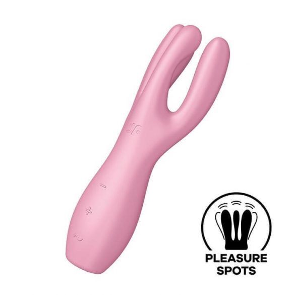 Satisfyer Threesome 3 - oplaadbare clitoris vibrator (roze)