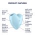 Satisfyer Cutie Heart - oplaadbare luchtdrukclitorisvibrator (blauw)