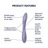 Satisfyer G-spot Flex 2 - oplaadbare, waterdichte G-spot vibrator (violet)