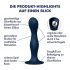 Satisfyer Dubbele Bal-R - zuignap dubbel dildo (donkerblauw)