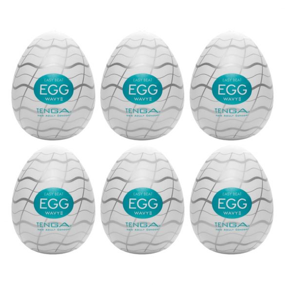 TENGA Egg Wavy II - masturbatie ei (6 stuks)