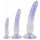 Kristalhelder - Anale Trainer Dildo Set - 3 stuks (transparant-blauw)