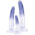 Kristalhelder - Anale Trainer Dildo Set - 3 stuks (transparant-blauw)