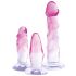 Crystal Clear - anale trainer set - 3 stuks (doorzichtig-roze)