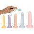 Zes in een Rij - dildo set - 6st (gekleurd)