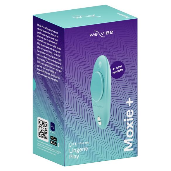 We-Vibe Moxie+ - draadloze slimme clitoris vibrator (turkoois)