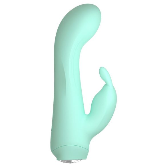 Cuties Mini 4 - oplaadbare, waterdichte, konijnvibrator (groen)