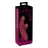 Javida 2 Function Rabbit - oplaadbare vibrator met clitorisarm (rood)