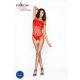 Passion BS035 - open net body met schouderbandjes (rood) - S-L