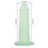 Addiction Coctails - groene siliconen dildo met zuignap