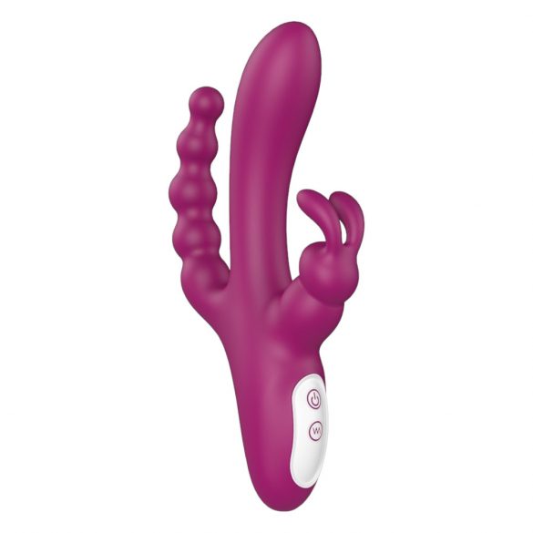 Sex HD Joker - oplaadbare, waterdichte driehoekige vibrator (paars)