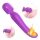 Sex HD Iris - oplaadbare, 2-motor opwarmende massage vibrator (paars)