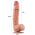 Lovetoy Nature Cock - tweelaagse realistische dildo - 30cm (naturel)