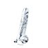 Lovetoy Flawless Clear - zuignap dildo met testikels - 19cm (doorzichtig)